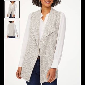 LOFT Foldover Collar Sweater Vest